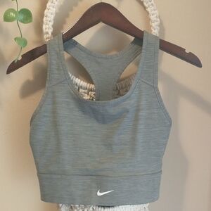 Nike Racerback Sports Bra Unpadded Size Large Green